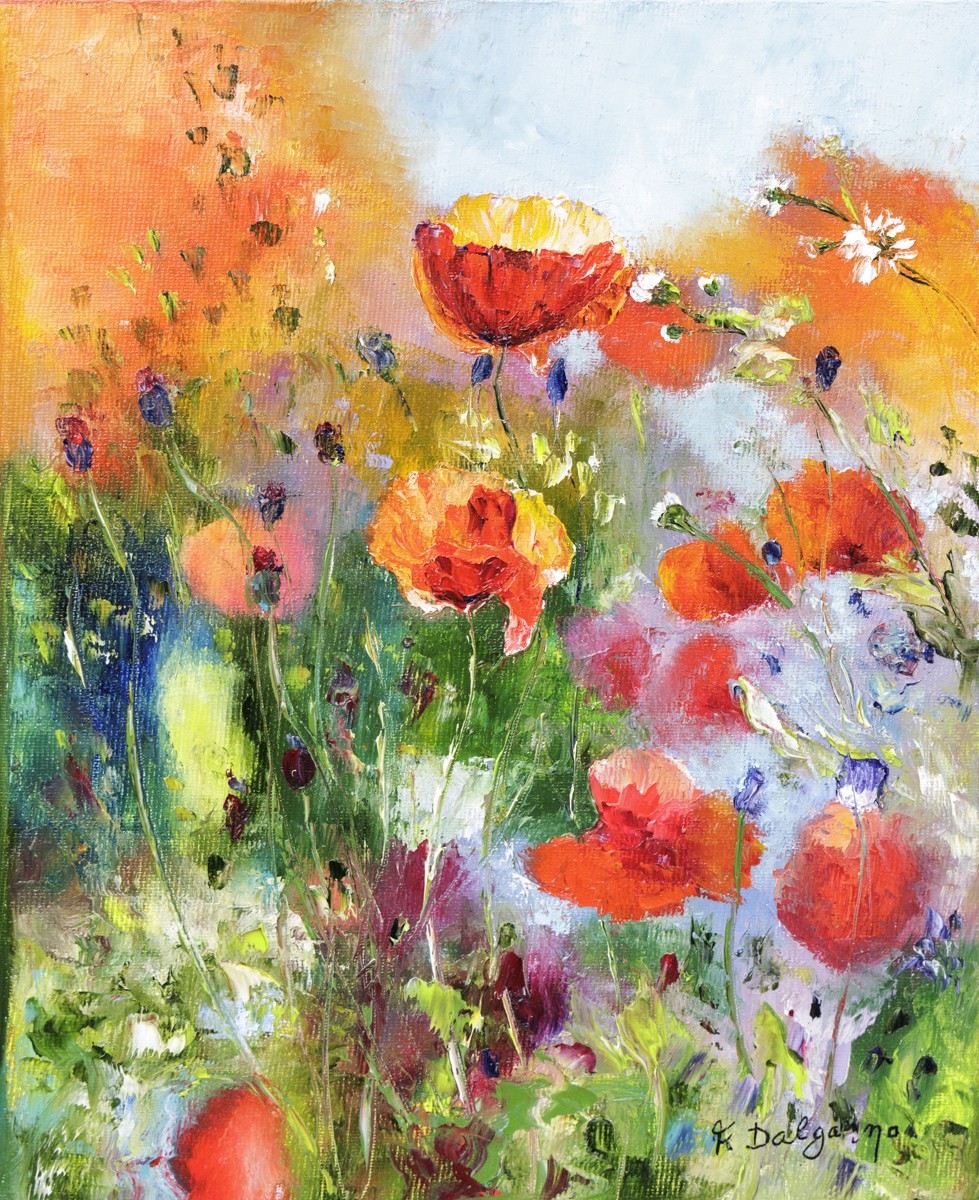 Fabienne Dalgarno, Des coquelicots - Champs de fleurs sauvages Fabienne Dalgarno, Des coquelicots - Champs de fleurs sauvages