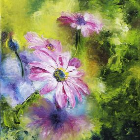Gemälde, Ostéospermum - Floraison de Marguerites, Fabienne Dalgarno