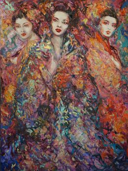 Painting, Geishas, Anna Privaloff