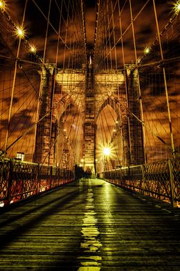 Photography, Brooklyn Bridge at night, Beyti Barbaros