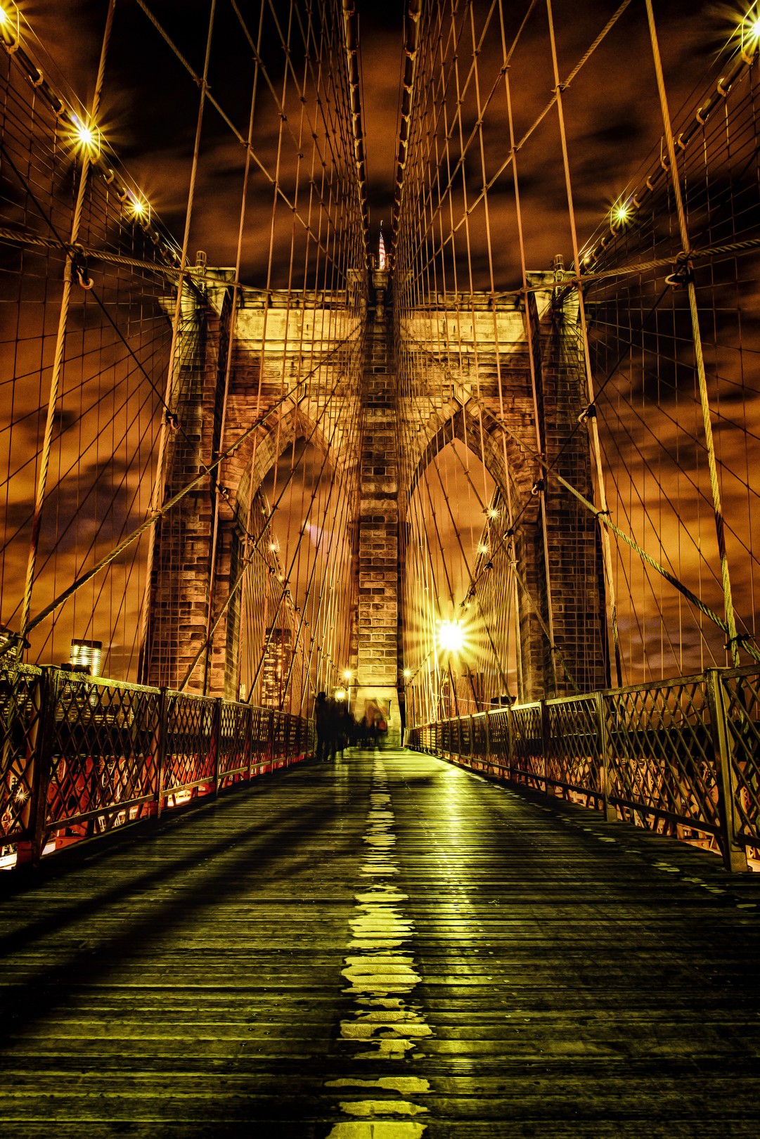 Beyti Barbaros, Brooklyn Bridge at night Beyti Barbaros, Brooklyn Bridge at night