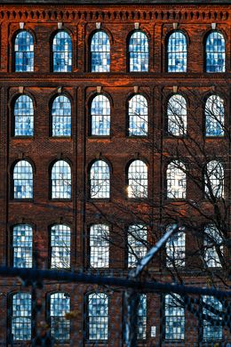 Photography, Windows in brick building, Beyti Barbaros