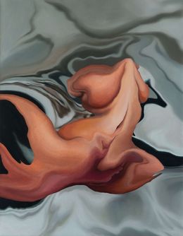 Painting, Homage to Gustave Courbet - The Origin of The World, Giulnara Fatullaeva