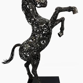 Skulpturen, The Iron Horse - Le cheval de Fer, Belart Collective