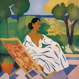 Print, Summer time, Nina Tsorieva