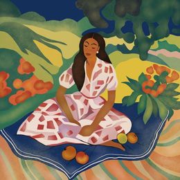 Print, Summer time, Nina Tsorieva