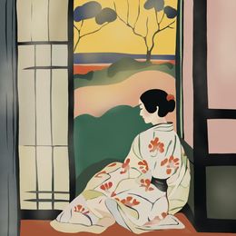 Print, Japanese beauty, Nina Tsorieva