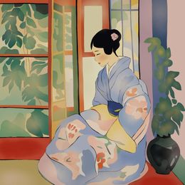Print, Japanese beauty, Nina Tsorieva