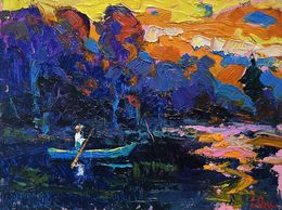 Gemälde, Quiet fishing, Oksana Ivanyuk