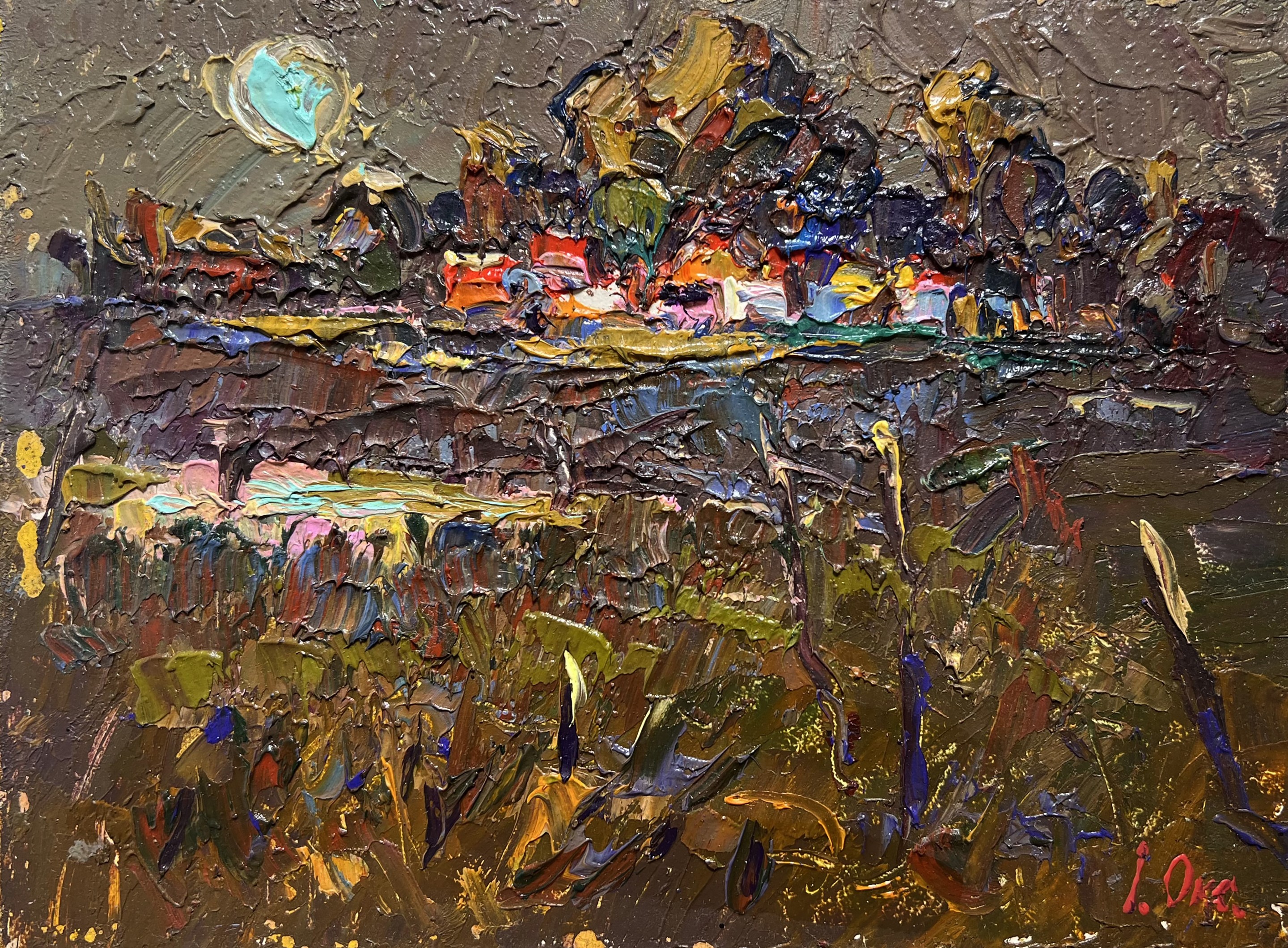 Ivanyuk Oleksiy, Evening silence in the village Ivanyuk Oleksiy, Evening silence in the village