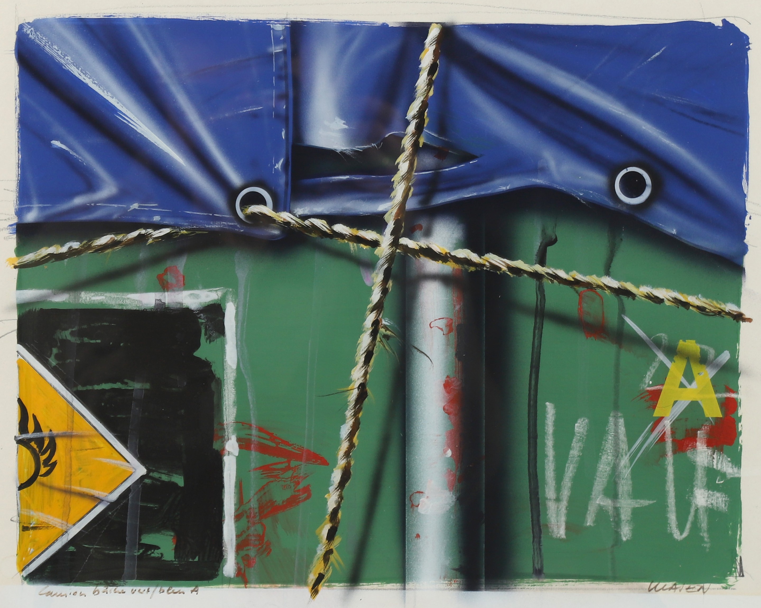 Peter Klasen, Camion Bâche Vert / Bleu A Peter Klasen, Camion Bâche Vert / Bleu A