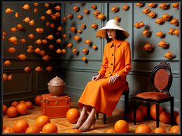 Print, Orange girl, Christophe Malsert