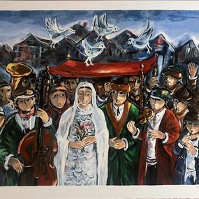 Drucke, Jewish Wedding, Yosl Bergner