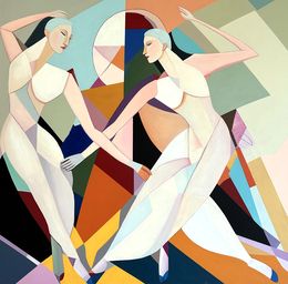 Painting, Intertwined in Rhythm, Barbara Schaumann