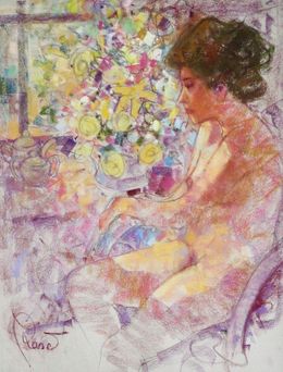 Peinture, À Côté De La Fenêtre, Joan Raset