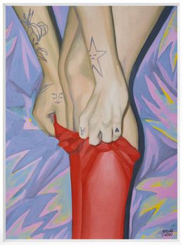 Print, Red panties, Azucena Gonzalez
