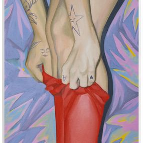 Print, Red panties, Azucena Gonzalez