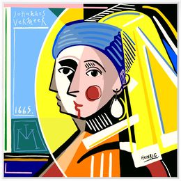 Print, La jeune fille à la perle - collection spéciale Grands Formats, Jean-Philippe Henric