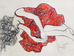 Painting, Reste En Rouge, Joan Raset