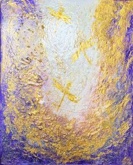 Painting, Envol des libellules, Charlotte Orel