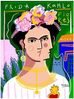 Print, Frida Kahlo - collection spéciale Grands Formats, Jean-Philippe Henric