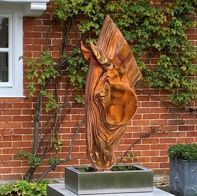 Sculpture, Caballo bebedor II, Tom Hiscocks