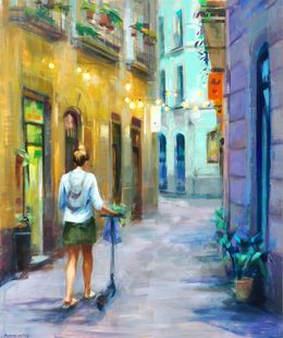 Peinture, Shooting stars, Mónica Castanys