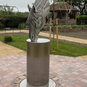 Sculpture, Drinking horse VI, Tom Hiscocks