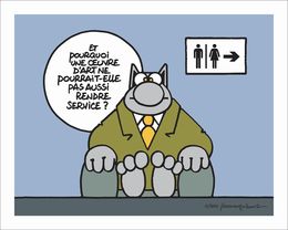 Print, Les toilettes sont à droite, Philippe Geluck