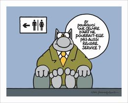 Print, Les toilettes sont à gauche, Philippe Geluck
