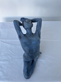 Sculpture, Le pigeon Kapothasana, Brigitte De Cesco