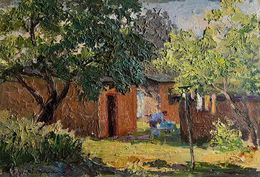 Gemälde, Summer holidays in the village, Boris Serdyuk