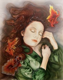 Peinture, Whispers of the Wonder Pond, Blanca Plata