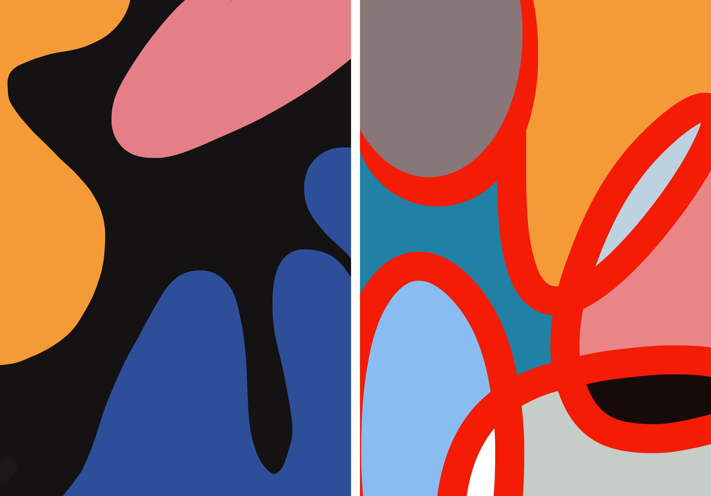 Angelica Tcherassi, Look Up 02 and Manifest 01, Diptych Angelica Tcherassi, Look Up 02 and Manifest 01, Diptych