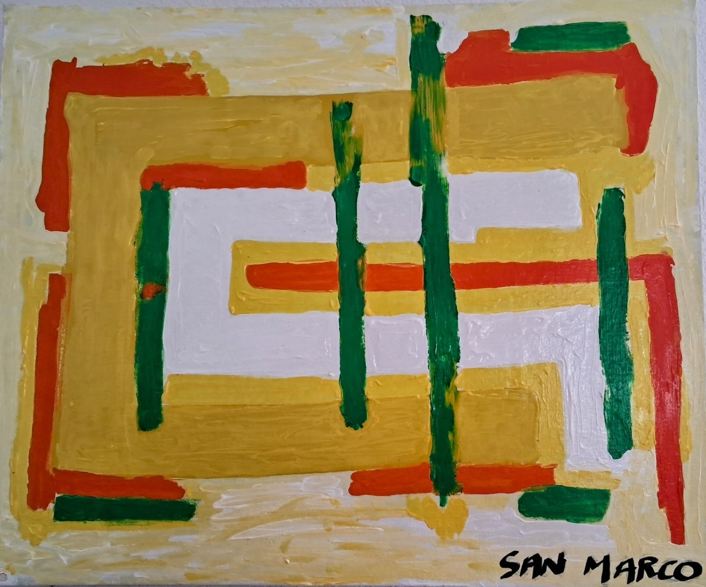 Enzo San Marco, Green Abstract Enzo San Marco, Green Abstract