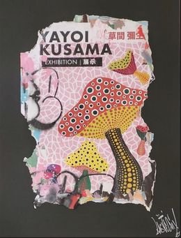 Painting, Kusama Mushroom, Lasveguix