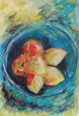 Painting, Vitamins in a bowl, Natalya Mougenot