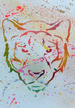 Painting, Tigre pochoir, Spaco
