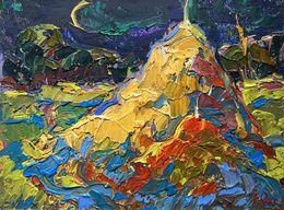 Gemälde, The young moon, Oksana Ivanyuk