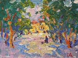 Painting, Through the city park, Ivanyuk Oleksiy