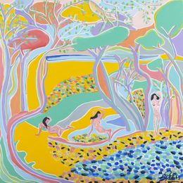 Painting, La joie de vivre, Sophie Petetin