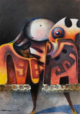 Peinture, Night walker, Reinaldo Chavez