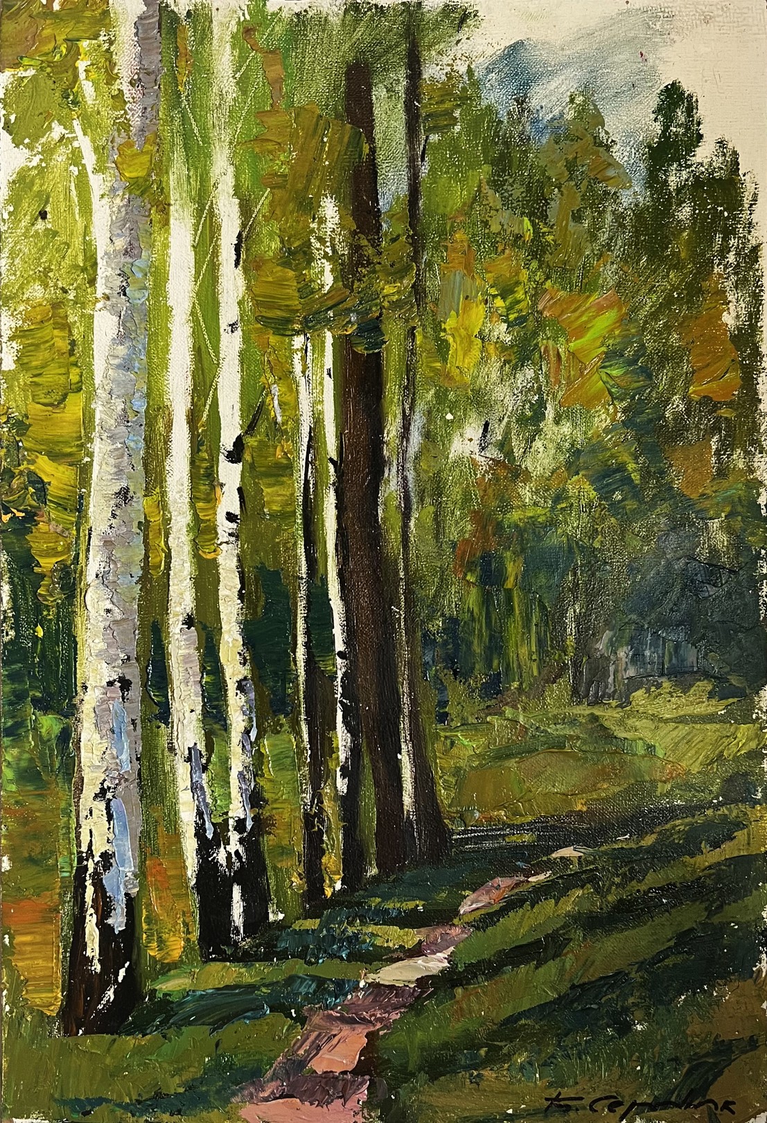 Boris Serdyuk, Path in the birch forest Boris Serdyuk, Path in the birch forest