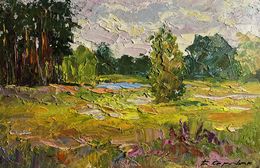 Painting, In the summer forest, Boris Serdyuk