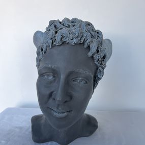 Sculpture, Tête d’Hermès, Brigitte De Cesco