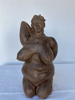 Sculpture, Déesses stéatopyges À genoux, Brigitte De Cesco