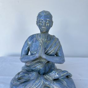 Sculpture, Méditation en lotus, Brigitte De Cesco