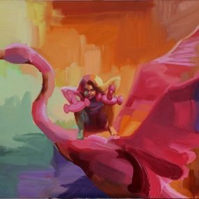 Gemälde, L’Envol III, Patricia Dubois