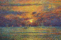 Gemälde, Golden sunset of Monaco, Andrii Chebotaru