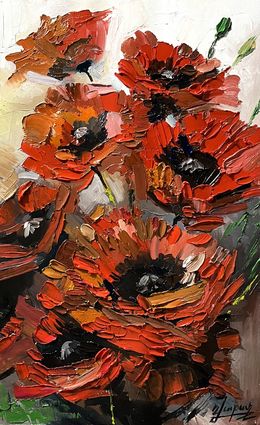 Painting, Fiery Poppies, Vahe Bagumyan